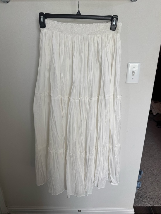 Lucky Brand Dresses & Skirts - Lucky Brand White Tiered Maxi Skirt